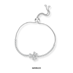 Tennis Bracelet Clover IL6605 - Bespoke Silver