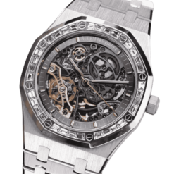Audemars Piguet Royal Oak Frosted Gold Double Balance Wheel Openworked 41mm benzen Baugette-Top Quality Version