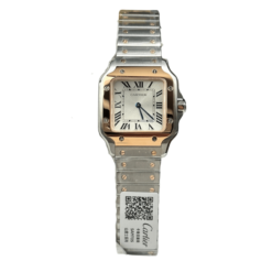 Cartier Santos De Cartier Small Model Demi Rose Gold-Top Quality Version