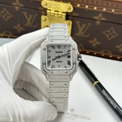 Cartier Santos de Cartie Larger Full Diamond 39.8mm-Top Quality Version